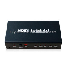 Alta qualidade HDMI 4x1 Switcher V1.3 HDMI 4 em 1 fora Switcher